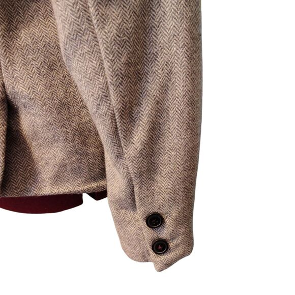 Relativity Vintage Wool Herringbone Peacoat Button Front Closure size XL womens - Picture 7 of 13